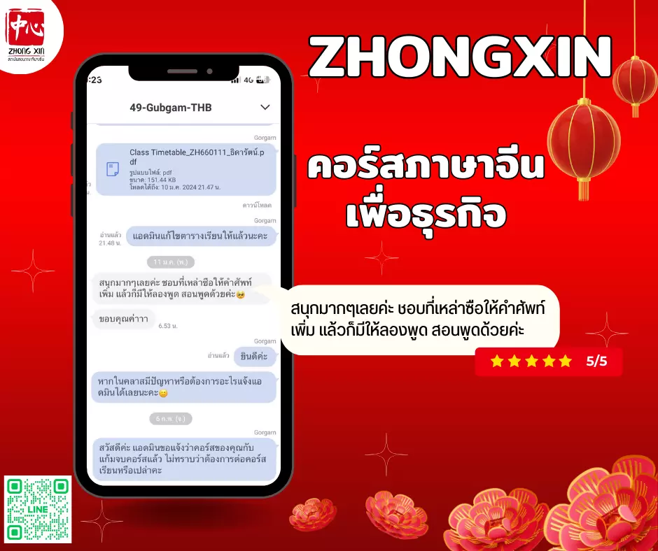 คอร์สภาษาจีนธุรกิจ